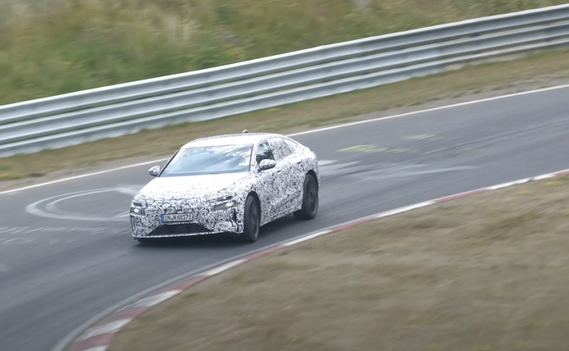 2024 Audi A6 e-tron Spied Testing at the Nurburgring Ahead of Reveal